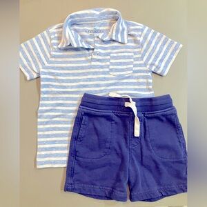 Short set: JCrew polo and Primary shorts size 3.